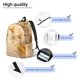 thumbnail image 3 of Balery Mochila Clásica Impresa Básica para Viaje, Mochila Escolar Resistente al Agua, Mochila de Lona con Correas Ajustables-Small, 3 of 5
