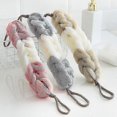 thumbnail image 2 of Loofah Bath Sponge Shower Long Loofah Back Scrubber Soft Mesh Body Wash Exfoliating Shower Poufs for Women & Men Bathroom 30*6CM 2pcs pink gray, 2 of 4