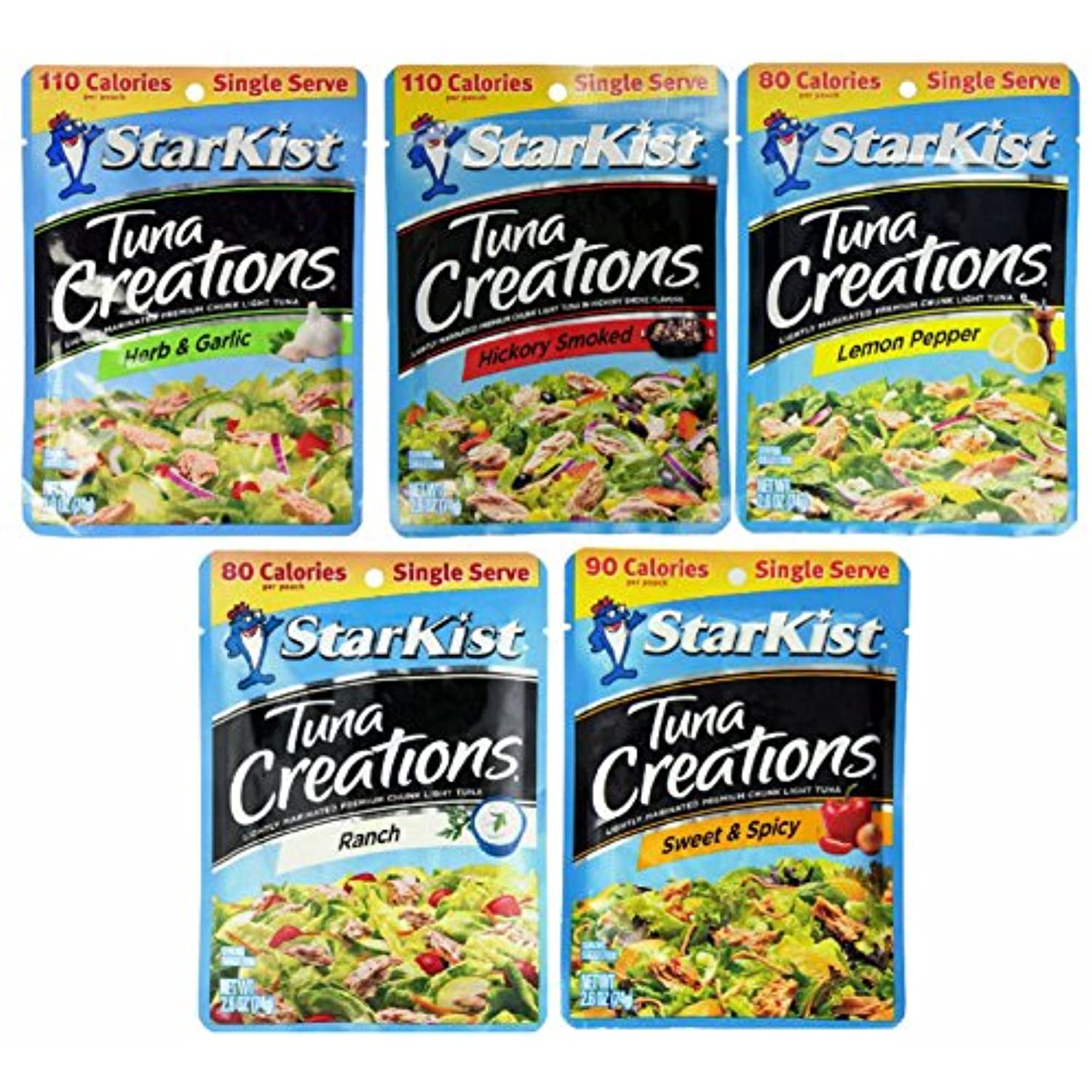 Starkist Tuna Creations Variety Pack, 2.6Ounce Pouch, 5 Flavors, 1
