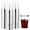 Silver, variant on WELLIFE FESTIVE 10 Oz Clear Disposable Hard Cups with Silver Trim, 200 Pack, for Wedding & Party