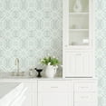 thumbnail image 2 of A-Street Prints Helix Blue Stripe Wallpaper, 20.5-in by 33-ft long roll, 2 of 3