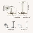 thumbnail image 3 of Nomeni Rack Wall Hook 360 Rotating Wall Hooks Punch Kitchen Utensil Hanging Rack For Spoon Spatula Towel Organizer, 3 of 9