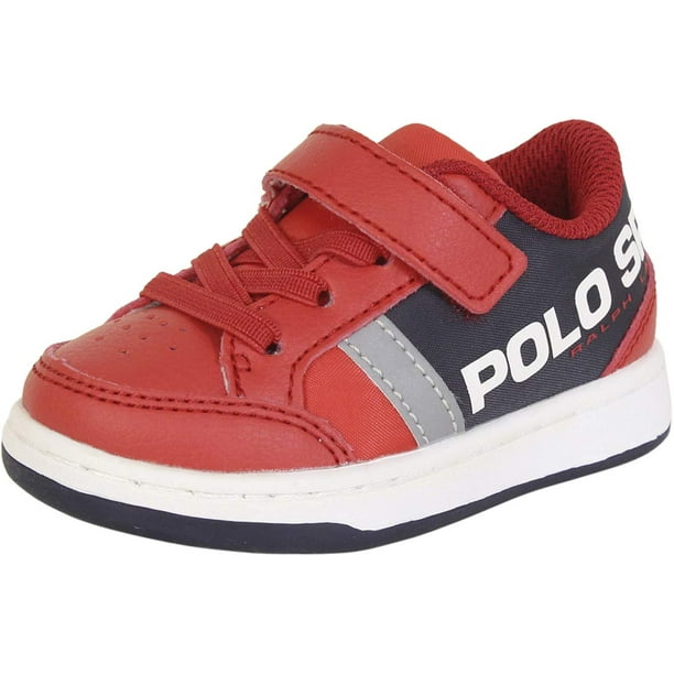 Polo Ralph Lauren Toddler Boys Belden PS Red Navy Sneakers Shoes