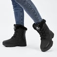 thumbnail image 3 of Stepedia Snow Boots for Women Warm Insulated Non-Slip Outdoor Faux Fur Mid Calf Winter Boots, Black, 3 of 10