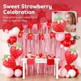 thumbnail image 6 of Strawberry Birthday Party Decorations Set – Pink Fringe Curtain, Happy Birthday Banner, Pink, Red & White Balloons for Strawberry-Themed 1st Birthday & Baby Shower, 6 of 6