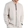 thumbnail image 1 of LOVZFMLL Vestes pour Hommes Col Rond avec Fermeture Éclair Veste Décontractée de Sport de Plein Air pour Hommes Course à Pied à Manches Longues à Capuche Veste Décontractée/veste, 1 of 7