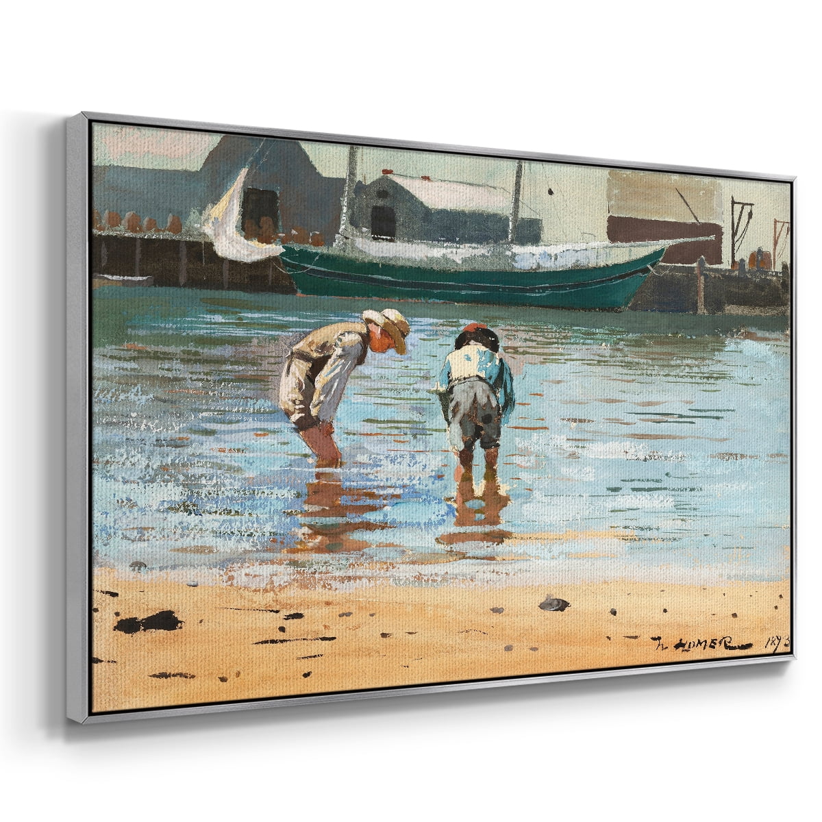 Vintage Landscape-CVII By Wexford Home Framed in Silver Wood Gallery Wrapped Canvas 27 in. x 41 in.