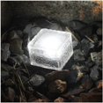thumbnail image 1 of Luces solares de ladrillo de vidrio, baldosas de hielo cuadradas LED solares para piso, luz enterrada, rocas de cubo de hielo a prueba de agua, luz de jardín para patio de carretera al aire libre,, 1 of 2