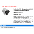 thumbnail image 2 of Intake Manifold - Compatible with 2005 - 2008 Mercedes-Benz SLK350 2006 2007, 2 of 2