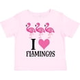 thumbnail image 3 of Inktastic I Love Flamingos Pink Bird Girls Toddler T-Shirt, 3 of 5
