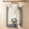 Siooko Stainless Steel Sifting Litter Box for Pine Pellet Litter, Large ...