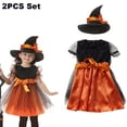 thumbnail image 3 of Vestido de novia fantasma para niñas, disfraz de vampiro, disfraz de Halloween para niños, vestido de fiesta de cumpleaños para niños, vestido de bruja de malla, disfraz de bruja mágica, 3 of 5