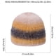 thumbnail image 2 of Sombreros de invierno de punto, a rayas, rizados, sin bordes, para el frío, cálidos para exteriores, de lana gruesa, para mujer, 2 of 2