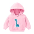 thumbnail image 2 of Akiihool Boys Hoodies Fashion Boys' Long-Sleeve Half-Zip Hoodie Sweatshirt (Pink,3-4 Years), 2 of 3