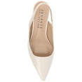 thumbnail image 5 of Journee Womens Paulina Kitten Heel Sling Back Pointed Toe Pumps, Widths Available, 5 of 9