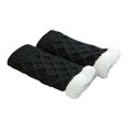 thumbnail image 1 of Guardurnaity 2 piezas calentador de piernas funda de calcetín diseño grueso mantener el calor accesorios al aire libre funda de calcetín de moda calcetines Accesorios de calzado Negro Guardurnaity AP013908-01, 1 of 6