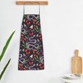 thumbnail image 3 of Goofa Bib Apron, Unisex Aprons Adjustable Waterdrop Resistant Cooking Kitchen Apron for Chef, Snakes And Snake Fruit Pattern Apron Bulk, 3 of 5