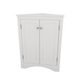 thumbnail image 3 of Dasun White Triangle Bathroom Storage Cabinet with Adjustable Shelves, Freestanding Floor Cabinet for Home Kitchen, 3 of 5