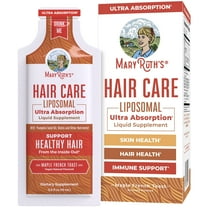 MaryRuth's Liposomal Hair Growth Supplement with Vitamin D3, E, Biotin, Hyaluronic Acid, Selenium - 14 Pouches