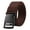 Dark Brown, variant on Quick Release Nylon Canvas Belt for Men Women Metal-Free Plastic Buckle Military Tactical Belt Outdoor Work Hiking black 120cm