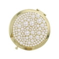 thumbnail image 5 of Unique Bargains 1 Pc Women Round Double-sided Makeup Mirror Gold Tone, 5 of 5