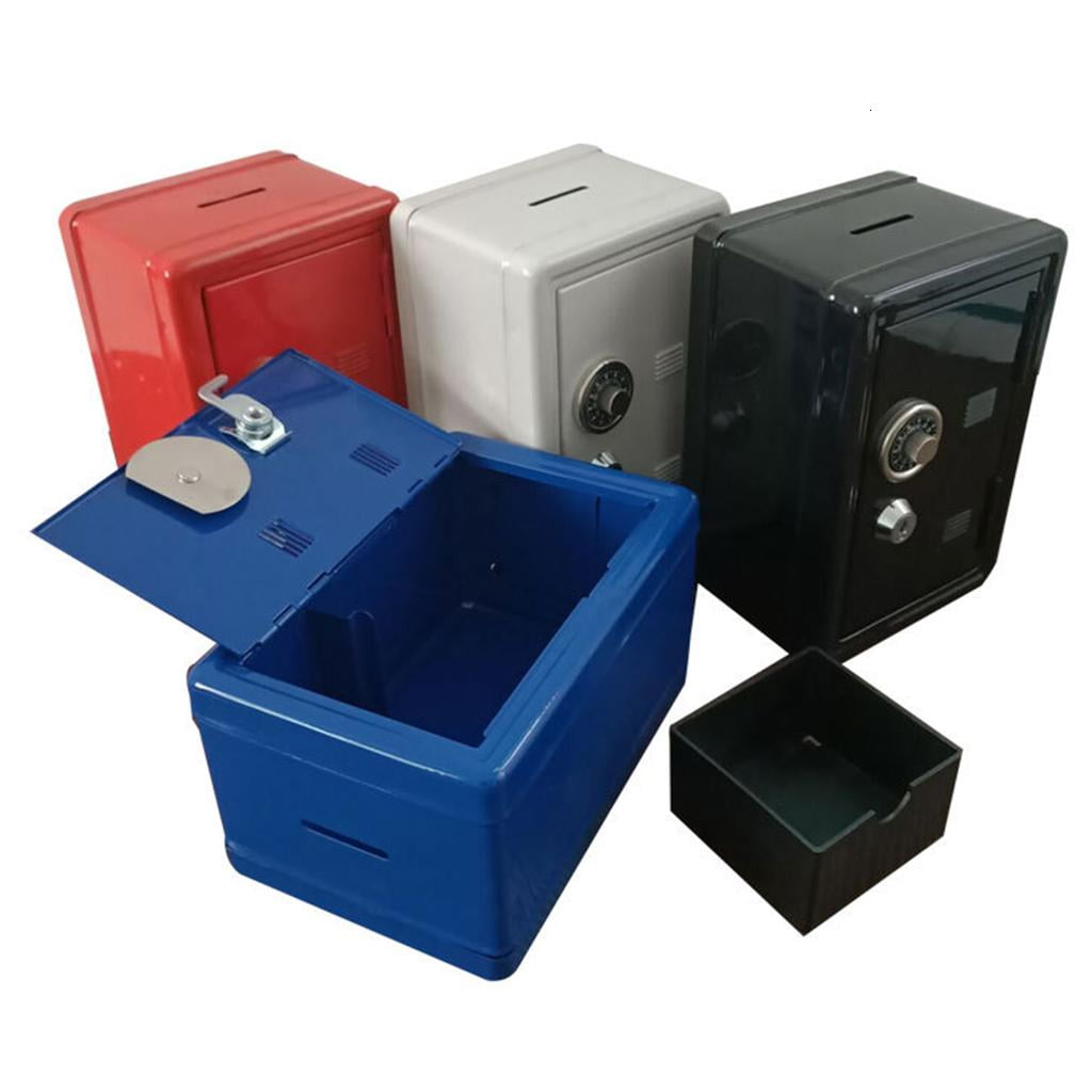 YIEMEEN for Creative Mini Metal Coin Bank Locker with Keys Kids Money Saving Jar Children Deposit Security Safe Box for Case Orn