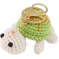 thumbnail image 1 of HUGFEGWE Mini Handmade Crochet Turtle Keychain Funny Crochet Turtle Keyring Animal Turtles Pendant for Keyring Charm Handbag Bag Purse UA824-24257, 1 of 7