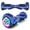 Galaxy Blue, variant on SISIGAD Upgraded Hoverboard with Bluetooth Speakers & LED Light, 6.5" Tires Dual Powerful Motor All Road Self Balancing Scooter
