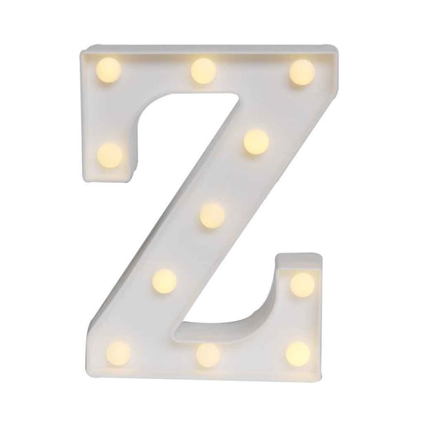 Naiovety Número 3D Visual LED Luz de noche Lámpara de escritorio Fiesta de cumpleaños Regalo para niños Iluminación y accesorios letra Z Naiovety LED1555-26B