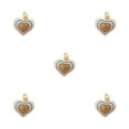 thumbnail image 3 of Langgg Keyring Keyholder DIY Small Decorative Purse Pendent Multipurpose Sweet Gift Workmanship Bag Decor Heart Keychain Khaki 5Set, 3 of 6