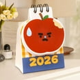 thumbnail image 6 of Funny Apple Design Calendar Desk Calendar, 3D Cartoon Desktop Calendar, Daily & Every Week Days Planner, Cute Home Office Room Decor University, School Calendar 2026, Red Apples, 6 of 6