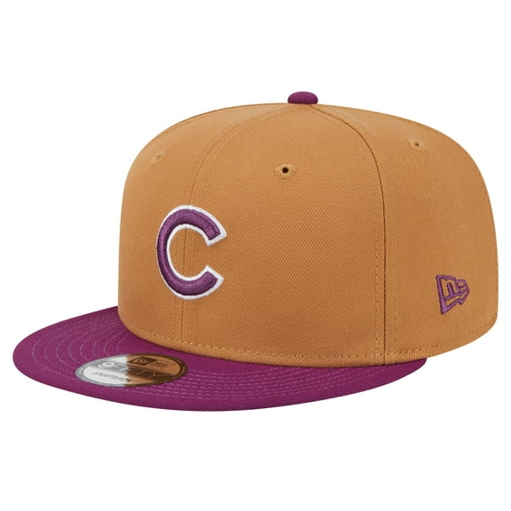 Men's New Era Brown/Purple Chicago Cubs Color Pack Two-Tone 9FIFTY Snapback Hat