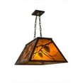thumbnail image 5 of Meyda Tiffany 173949 Whispering Pines 6 Light 33" Wide Linear Pendant - MultiColor, 5 of 7