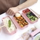 thumbnail image 2 of Fiambrera Fiambrera Bento box Fiambrera para niños y adultos Con 3 compartimentos A prueba de fugas Microondas A base de trigo Biodegradables Sin plástico Sin BPA Adepaton LL-1572-1, 2 of 6