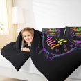 thumbnail image 4 of jejeloiu Colorful "I Am a Child" Happy Halloween Full Comforter Set,Reversible Luxury Bedroom Decor,3-Piece, 4 of 8