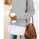 thumbnail image 3 of Extensor de camisa Girstunm para mujer, miniajustable, bajo la falda, extraíble, con capas, con botones, 2 unidades, blanca, grande, 3 of 6