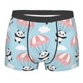 thumbnail image 4 of Goofa Cute Panda Flying in the Sky Printed Men's Boxer Briefs Underwear, Moisture-Wicking Underwear, Trunk,Soft and Breathable Cotton Underwear-Small, 4 of 9