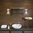 thumbnail image 5 of Globe Electric Parker 1-Light Wall Sconce Vanity Light, Chrome, Clear Glass Shade, 5 of 7
