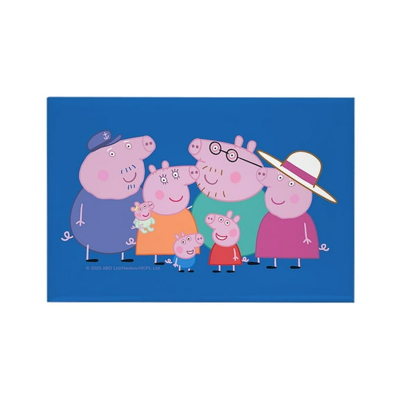 CafePress - Peppa Pig: Granny & Grandpa Pig - Rectangle Magnet, 2"x3" Refrigerator Magnet