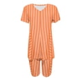 thumbnail image 4 of Blouses pour Femmes, Blouse à Col en V Imprimée pour Femmes, Hauts à Manches Courtes, Shorts, Ensembles de Tenue Décontractée, 4 of 5