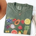 thumbnail image 5 of Comfort Colors Fruit Graphic T-Shirt - Colorful Summer Fruits Tee, Tropical Fruit Shirt, Aesthetic Watercolor Food Lover Gift Top, 5 of 7