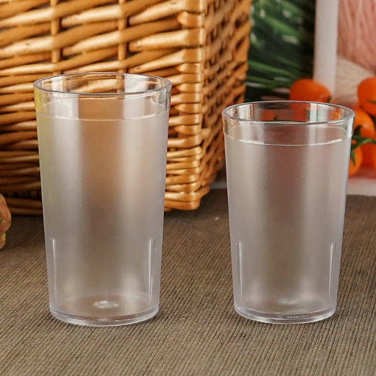 Farfi 210/280/350/450ml Drinking Glass Restaurant Style Breaking Resistant  Transparent Acrylic Highball Drinking Tumbler for Party (Size L) -  Walmart.com