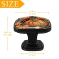 thumbnail image 4 of 4 Pcs Cabinet Handle Drawer Pulls Thanksgiving Pumpkin Knobs with Screws Square Furniture Office Cabinet Knob Decoration, 4 of 7