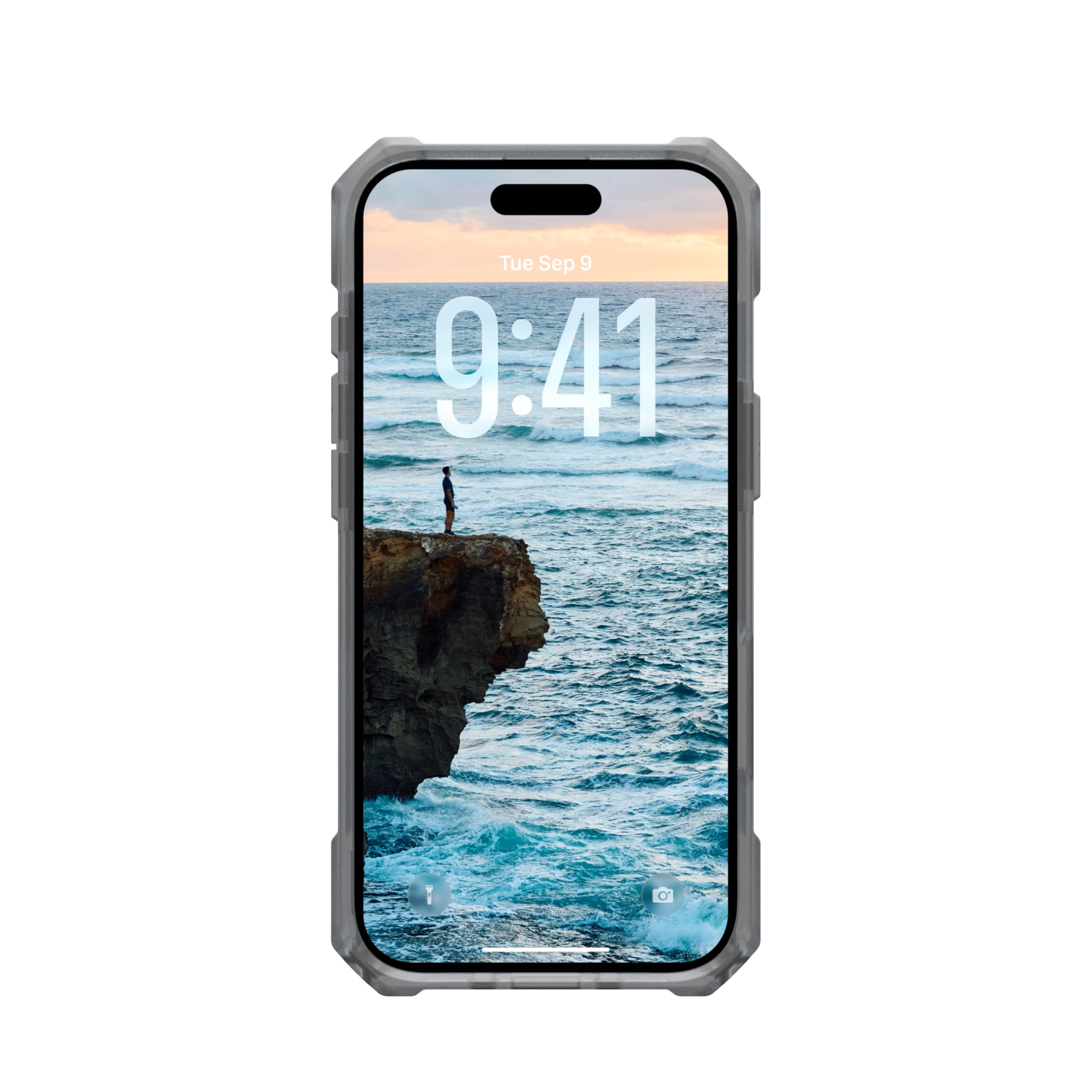 UAG iPhone Air Case Essential Armor - Compatible with MagSafe Translucent Military Grade Protective Cover, Ash