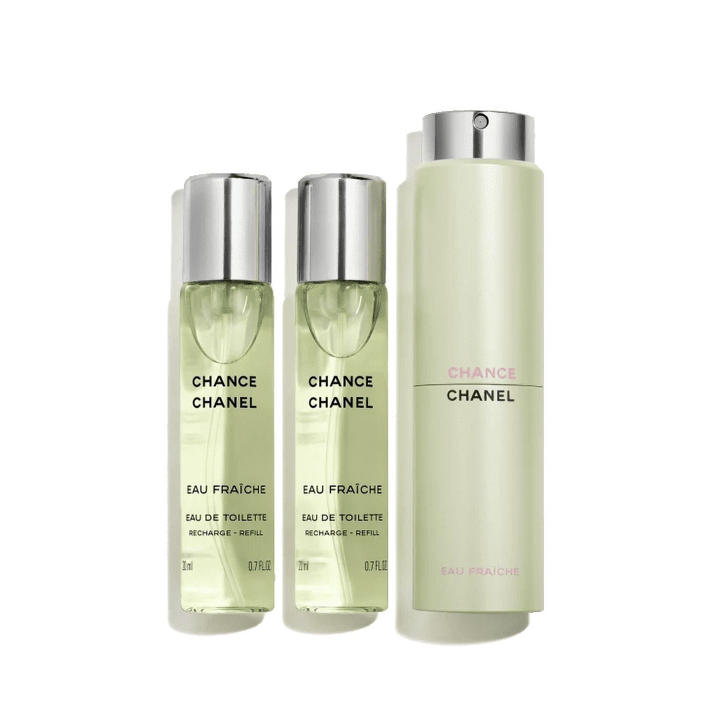 Chance by Chanel Mini Eau Fraiche Spray + 2 Refills 3 x.7 oz for Women —