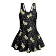 thumbnail image 4 of Tutolipy Bees Honeycomb Girls Beach Swimsuit, Quick Dry Girls Swimsuit One Piece, Stretch for Summer, Size 10-11 Years, 4 of 8