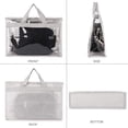 thumbnail image 6 of Sunjoy Tech Transparent Handbag, Purse Storage, Handbag Organizer Dust Cover Bag Transparent Anti-dust Purse Storage Bag for Hanging Closet with Zipper, 6 of 8