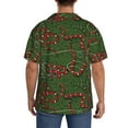 thumbnail image 3 of Kdxio Men's Hawaiian Shirt for Men Short Sleeve Shirt Red Snake Summer Casual Holiday Beach Button Down T-Shirts, 3 of 7