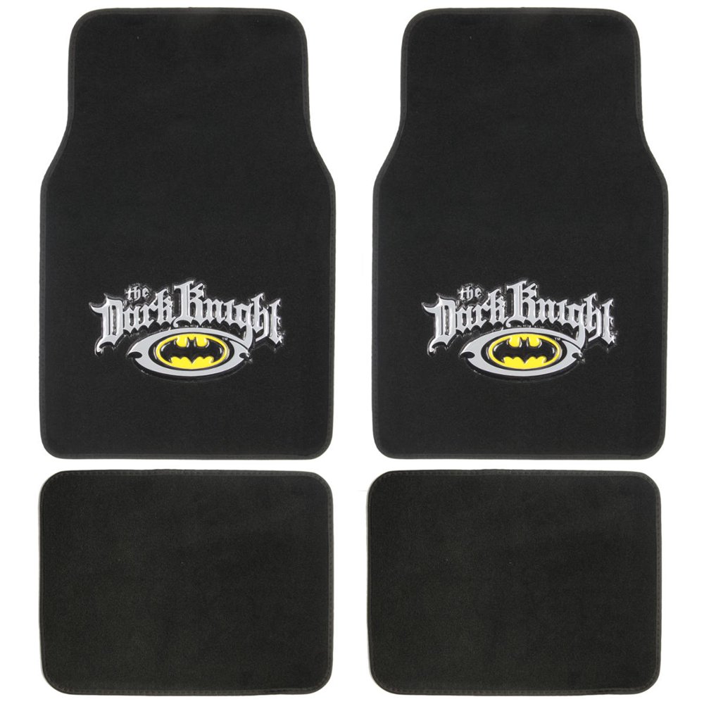 Batman Dark Knight Car Floor Mats 4 Pieces Full Set Origianal Series
