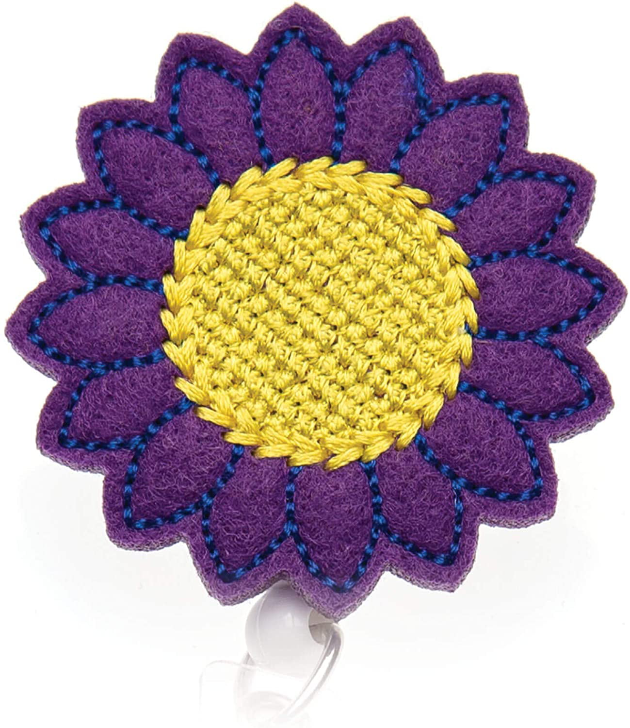 Great Teacher Gifts 3 Pack Flower Badge Reels Sunflower Badge Holders 